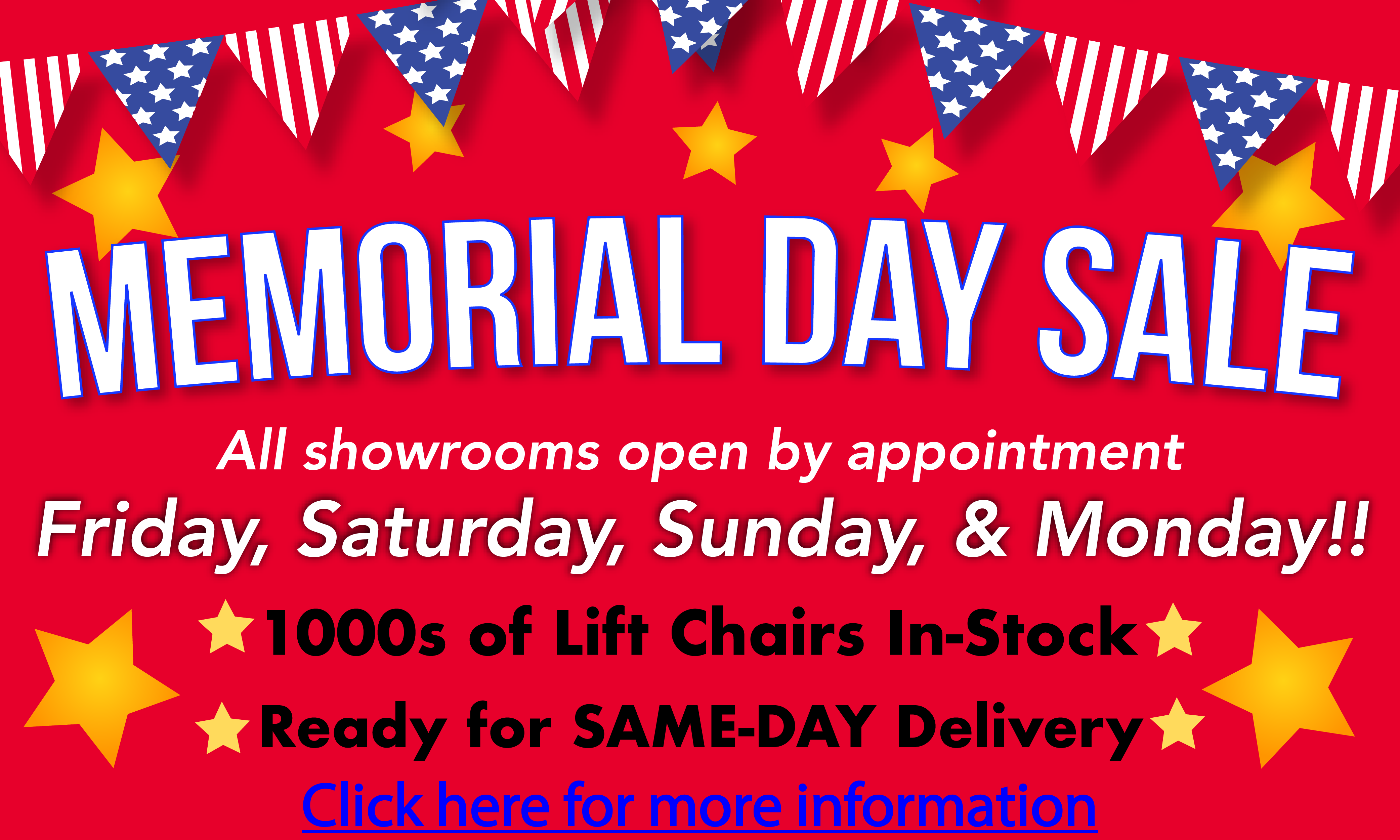 We have 1000s of lift chairs in stock and ready to deliver in Citrus County, FL!