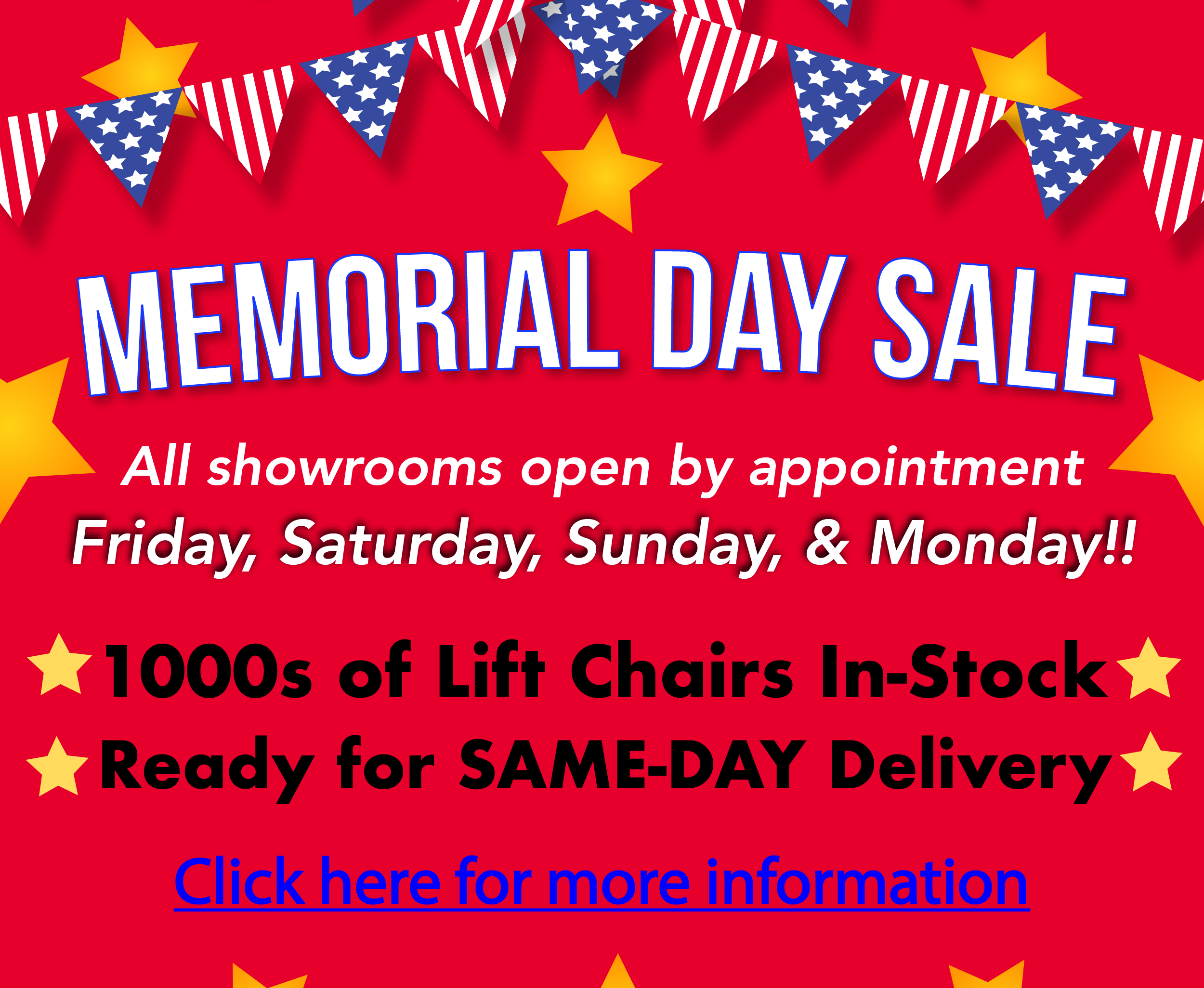 We have 1000s of lift chairs in stock and ready to deliver in Citrus County, FL!