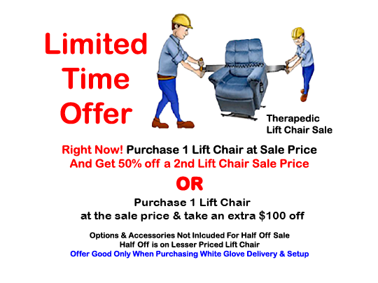 Holiday Sale at Citrus Lift Chair Showroom going on now.